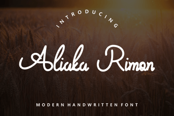 Aliaka Rimon: A Handwritten Font for Modern Branding