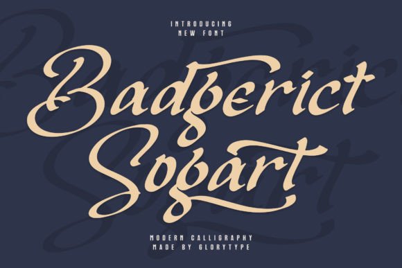 Badgerict Sogart – Modern Calligraphy Font for Digital Creatives