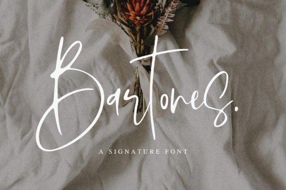 Bartones: A Handwritten Font for Luxurious Branding