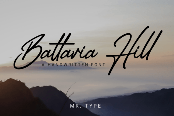 Battavia Hill Font for Digital Creativity