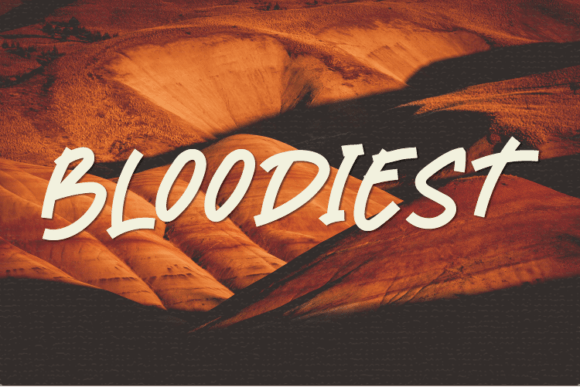 Bloodiest: A Handwritten Font That Adds Charm to Every Maker's Project