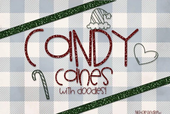 Candy Canes: The Handwritten Christmas Typeface for Festive Editorial Design