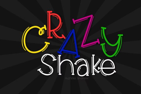 Crazy Shake: The Quirky Handwritten Typeface for Your Next Craft Project