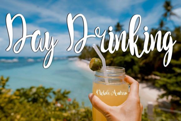 Day Drinking: The Perfect Script Font for Editorial Design