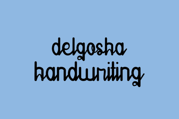 Delgosha: A Whimsical Handwritten Font for Creative Projects