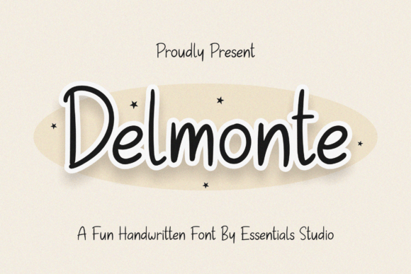 Delmonte: A Whimsical Handwritten Typeface for Digital Brands