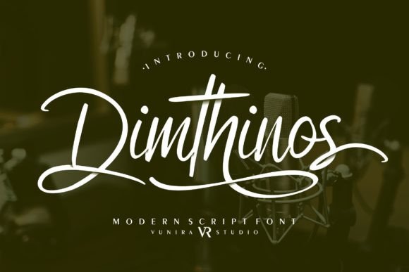 Dimthinos: The Modern Script Typeface for Handmade Brands
