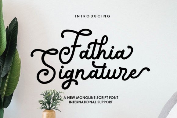 Fathia Signature: A Handwritten Font for Modern Editorial Design