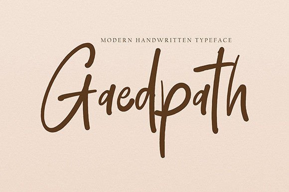 Gaedpath: A Dazzling Script Font for Bold Brand Identities