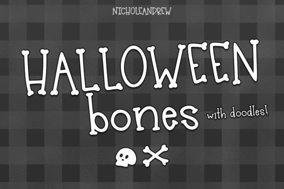 Halloween Bones Font for Web Design