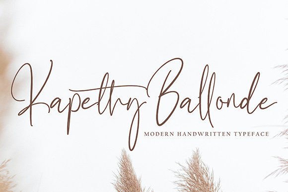 Kapethy Ballonde: A Stylish Script Font for Business Branding
