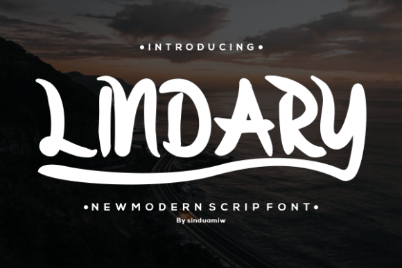 Lindary: A Handwritten Script Font for Creative Craft Projects