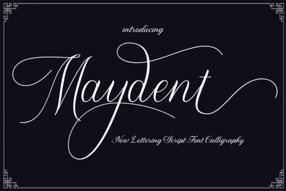 Maydent Script Font for Handmade Creations