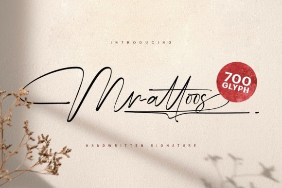 Mrattoos: A Luxurious Handwritten Script Font for Branding