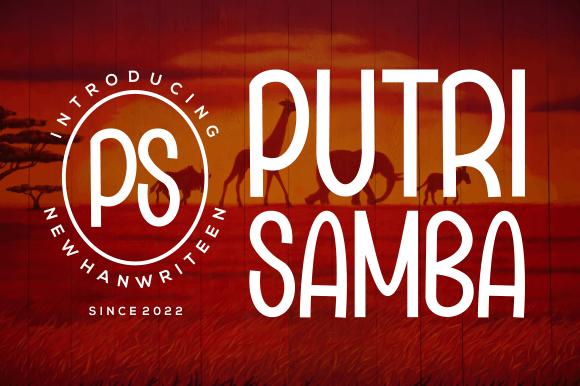 Putri Samba: A Handwritten Font for Engaging Visuals