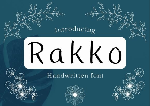 Rakko: A Handwritten Font with a Cool Vibe for Modern Editorial Design