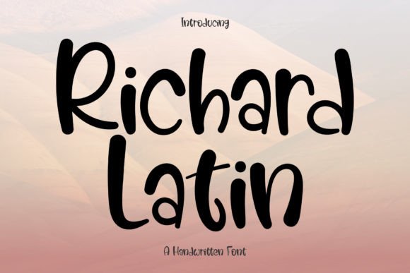 Richard Latin Font for Web Design