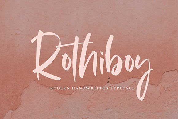Rothhiboy: A Modern Handwritten Script Font for Creative Projects