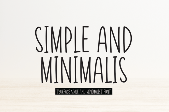 Simple and Minimalis Font for Web Design