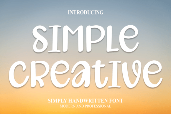 Simple Creative: The Handwritten Font for Modern Web Design
