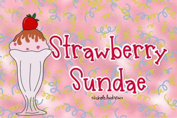 Strawberry Sundae: A Quirky Font for Creative Branding