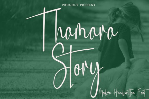 Thamara Story: A Modern Script Font for Campaign Creativity