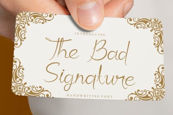 The Bad Signature: A Script Font for Modern Web Design