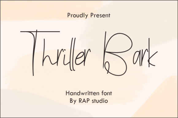 Thriller Bark Font for Web Design