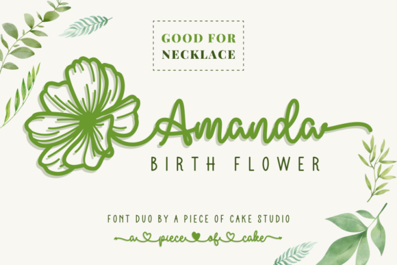 Why Amanda Birth Flower Duo Is the Perfect Typeface for Small Business Branding