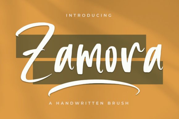 Zamora – A Handwritten Font for Impactful Branding